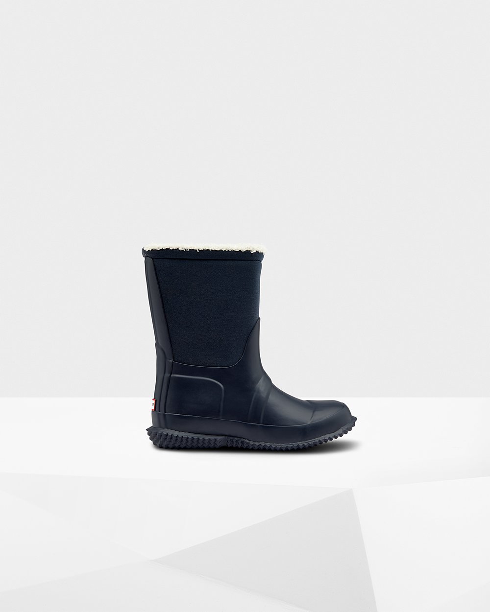 Botas De Neve Hunter Criança Azul Marinho - Original Big Insulated Roll Top Sherpa - 76EYLDOIW